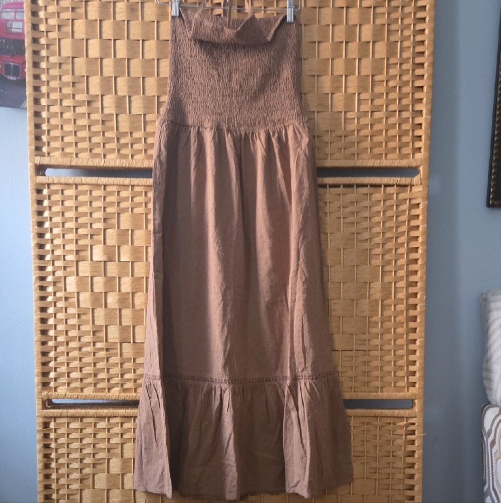Chic Brown Maxi Dress
